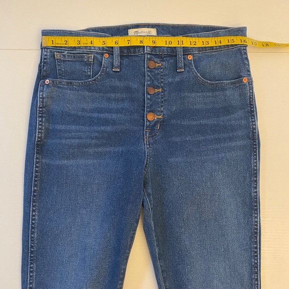 Madewell 10" High Rise Skinny Exposed Button Fly Size 31 - Picture 13 of 15